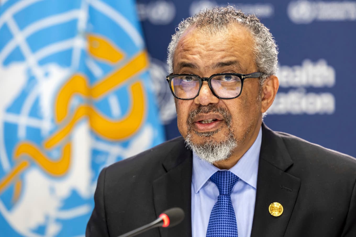 WHO:s generaldirektör Tedros Adhanom Ghebreyesus. Arkivbild. Foto: Salvatore Di Nolfi/Keystone via AP/TT