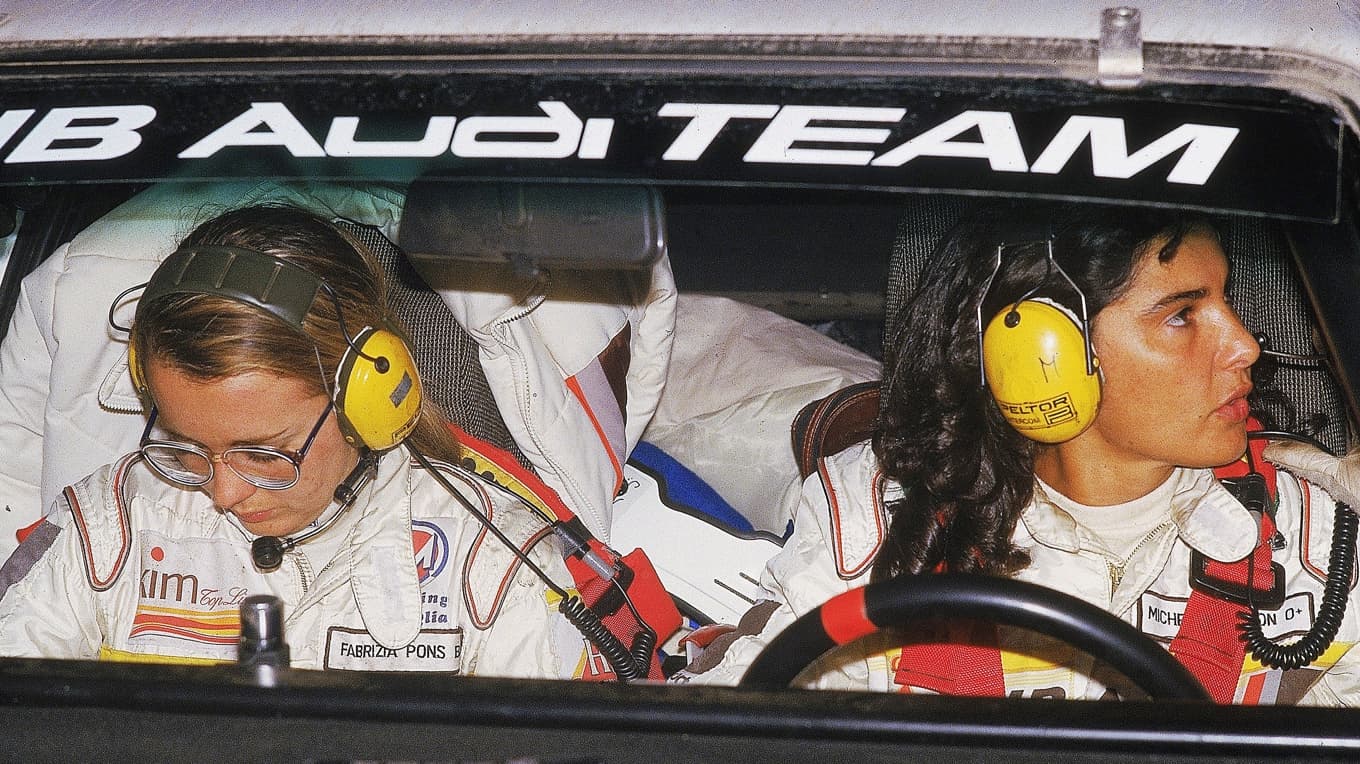 Det helkvinnliga teamet Michèle Mouton och Fabrizia Pons tillhörde världstoppen i rally på 1980-talet. Foto: Mike Powell/Allsport