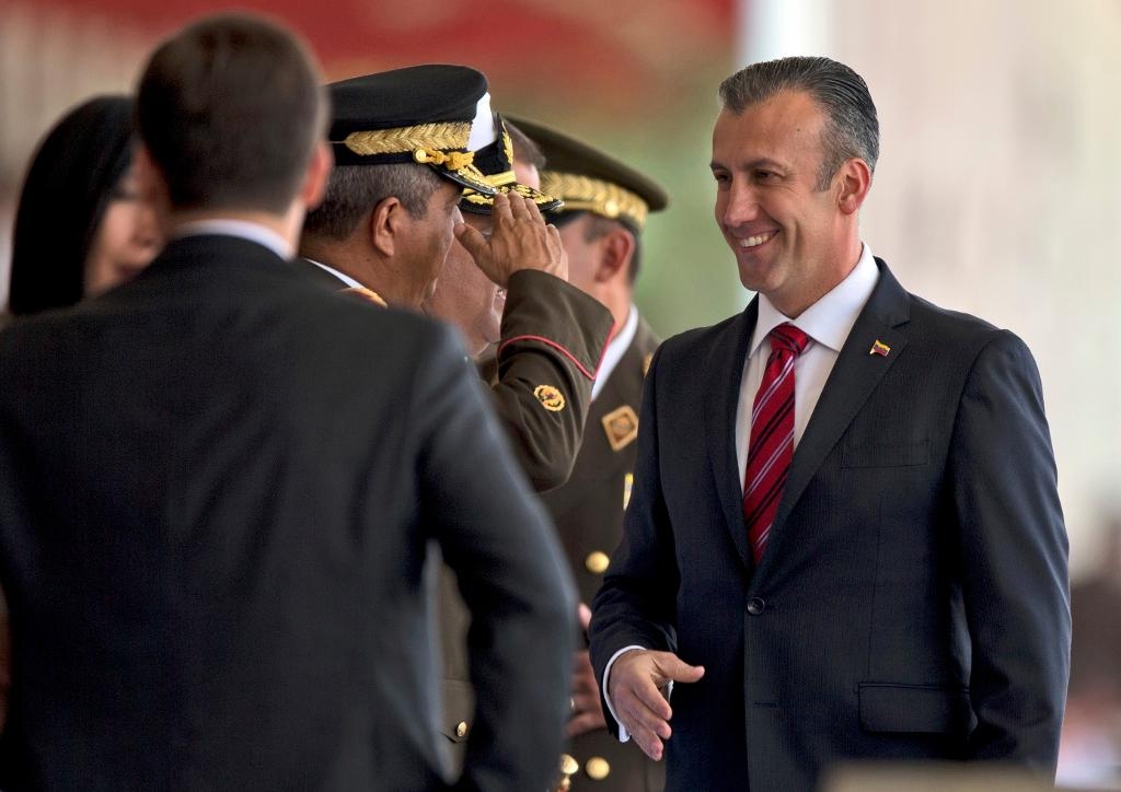 Tareck El Aissami. Foto: Fernando Llano/AP/TT-arkivbild