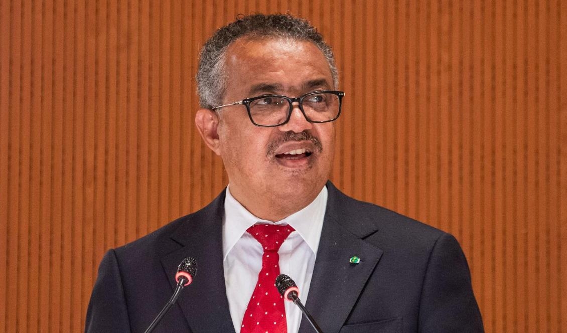 


WHO:s generaldirektör Tedros Adhanom Ghrebeyesus. Foto: Jean-Guy Python/AFP via Getty Images                                                                                                                                    