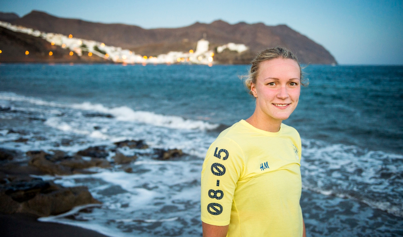 Sarah Sjöström förberedde sig inför OS 2018 i Playitas och tog då guld, silver och brons. Nu satsar hon på samma plats mot sitt femte OS. Foto:Jessica Gow/TT