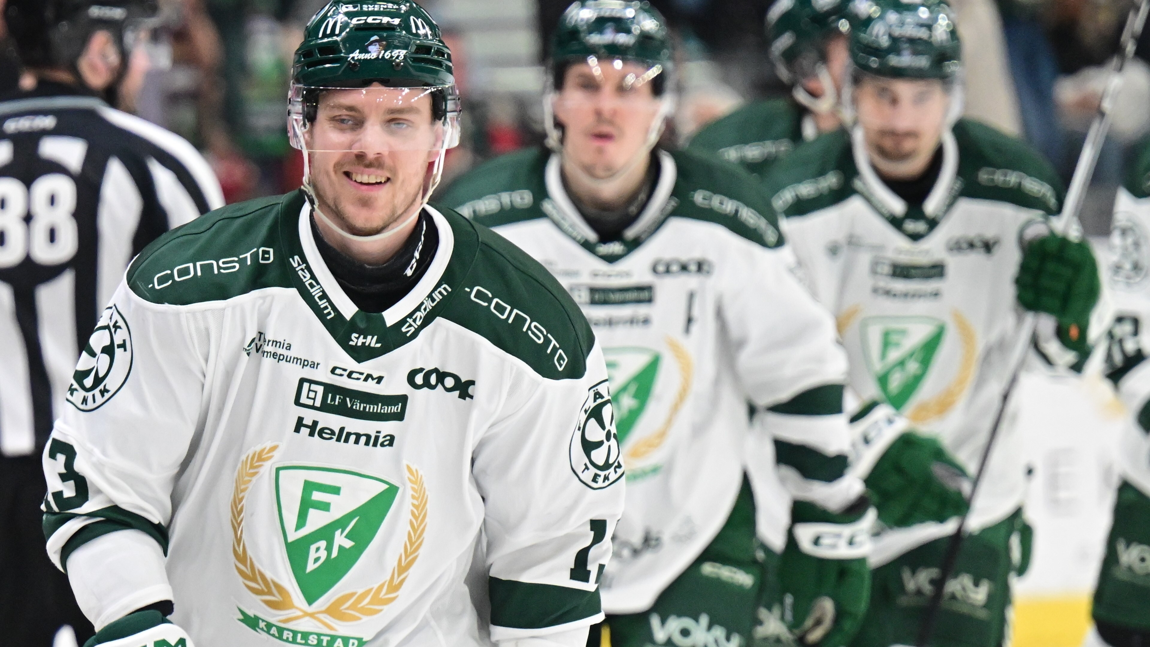 Färjestad säkrade segern av grundserien i SHL under lördagen. Foto: Björn Larsson Rosvall/TT