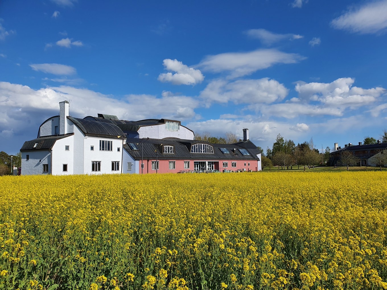 I Ytterjärna finner man en mängd verksamheter inspirerade av antroposofin. Här kulturhuset i Järna. Foto: Saltå Kvarn