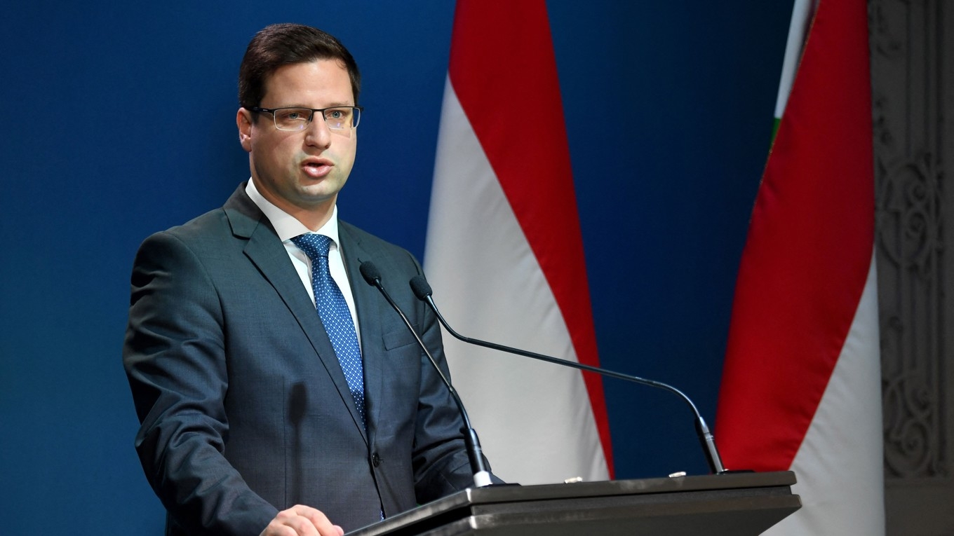 Gergely Gulyas, minister med ansvar för premiärministerns kansli. Foto: Attila Kisbenedek/AFP via Getty Images