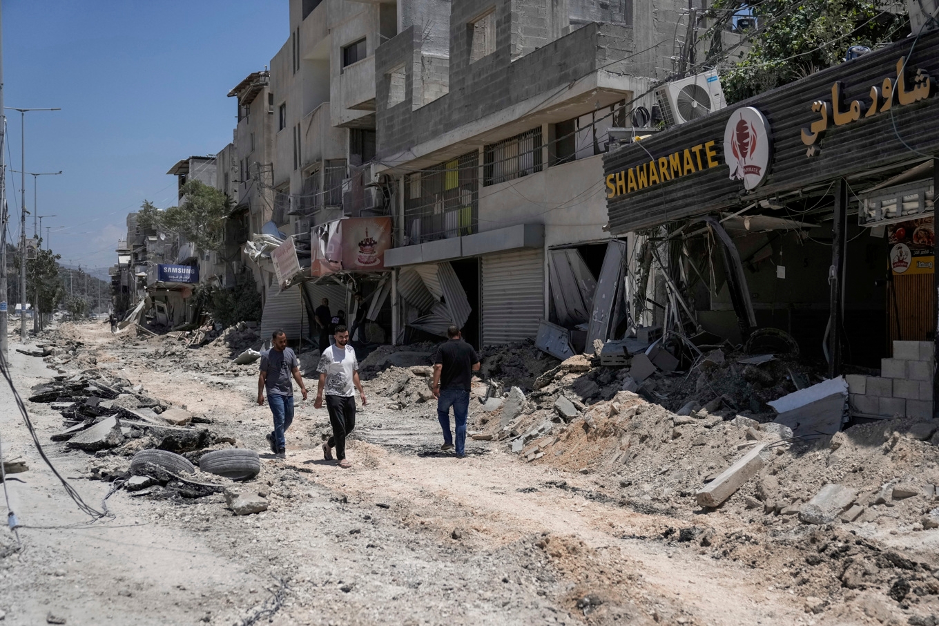 Konflikten orsakar omfattande förödelse. Arkivbild från Nur Shams, efter en israelisk militär markoperation i juli. Foto: Majdi Mohammad/AP/TT