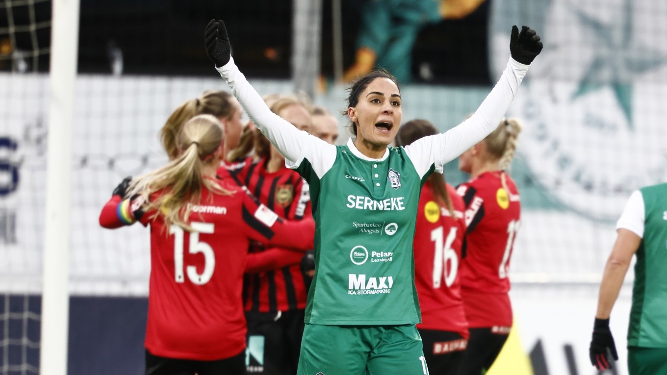 Efter en resa på åtta år lyckades Alingsås IF ta klivet upp i Damallsvenskan. Foto: Stefan Jerrevång/TT