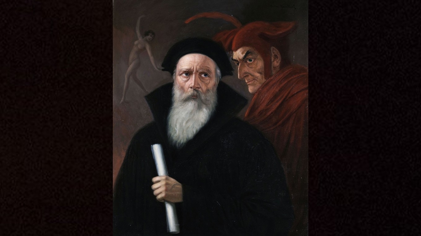 Faust och Mefistofeles av Anton Kaulbach (cirka 1900). Foto: Public Domain