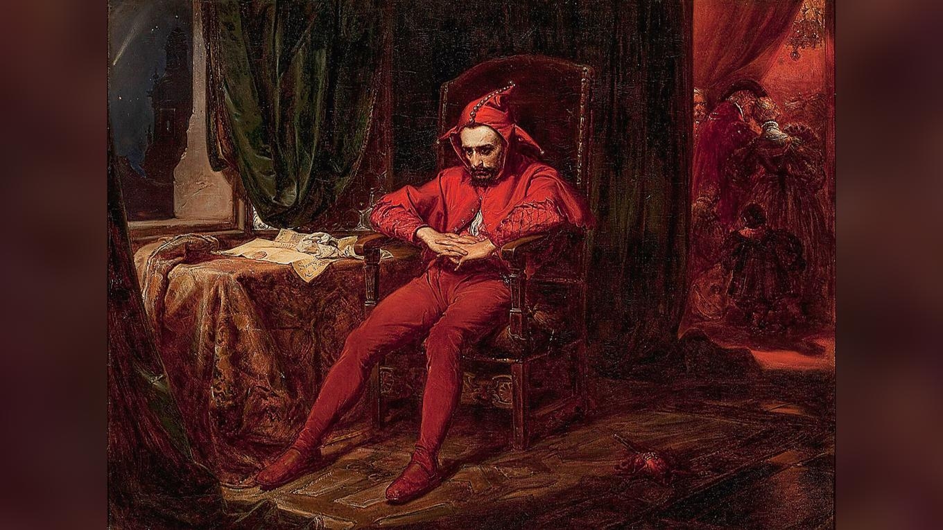 Bakom den glättiga livfullheten döljer sig inte sällan ett mörkare inre. Målning av Jan Matejko (1838–1893). Foto: Shutterstock