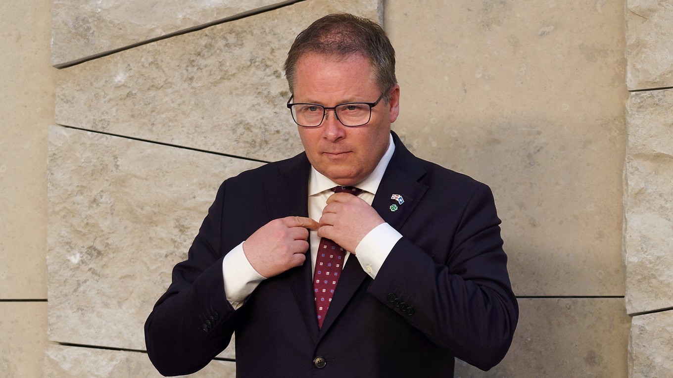 Norges försvarsminister Bjørn Arild Gram (Sp). Foto: Simon Wohlfahrt/AFP via Getty Images