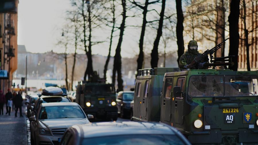 I februari kommer Stockholms hemvärn och Livgardets livbataljon att öva i centrala Stockholm. Foto: Joel Danielsson/Försvarsmakten