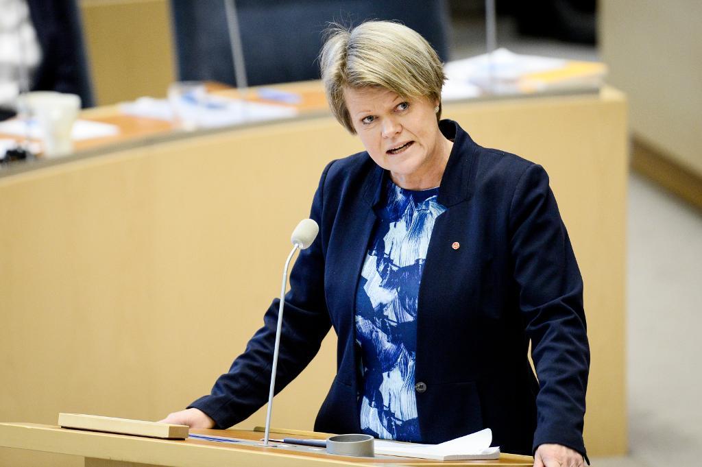 Vänsterpartiets ekonomisk-politiska talesperson Ulla Andersson. (Foto: Henrik Montgomery /TT-arkivbild)