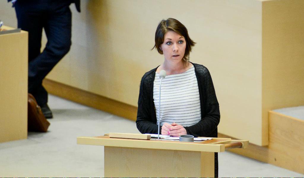 Miljöpartiets partistyrelse kommer nu med en kompromiss för ensamkommande barn och unga. "Vi tycker detta är viktigt och vill se en lösning", säger partiets migrationspolitiska talesperson Maria Ferm. Arkivbild. Foto: TT