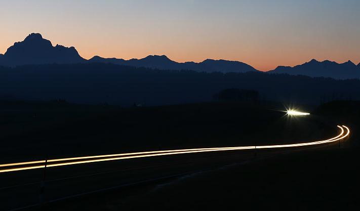 
Olyckan inträffade i höjd med Münchberg i norra Bayern. Foto: Karl-Josef Hildenbrand/AFP/Getty Images                                            