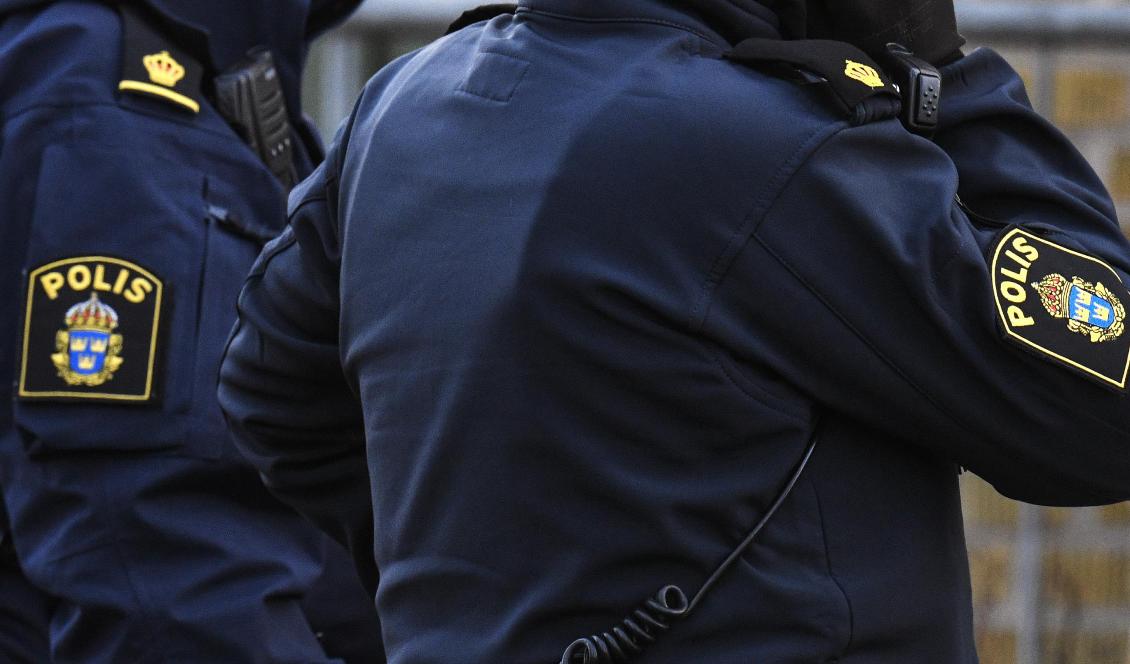 Poliser och väktare blev beskjutna med raketer i Trollhättan. Foto: Johan Nilsson/TT-arkivbild