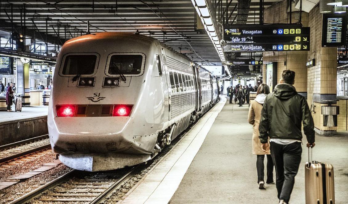 SJ hamnar långt ned när det gäller nöjda kunder. Foto: Tomas Oneborg/SvD/TT-arkivbild