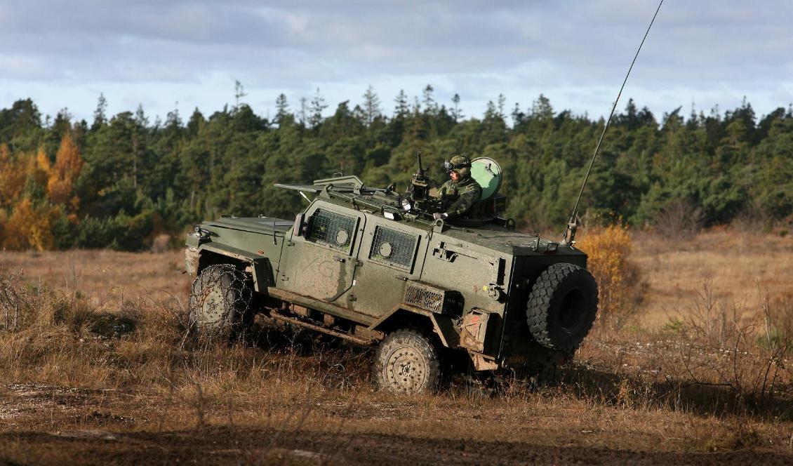 
Två fordon, även kallade Galten, har stulits från ett militärförråd i Enköping. Foto: Tobias Wallström-arkivbild                                                