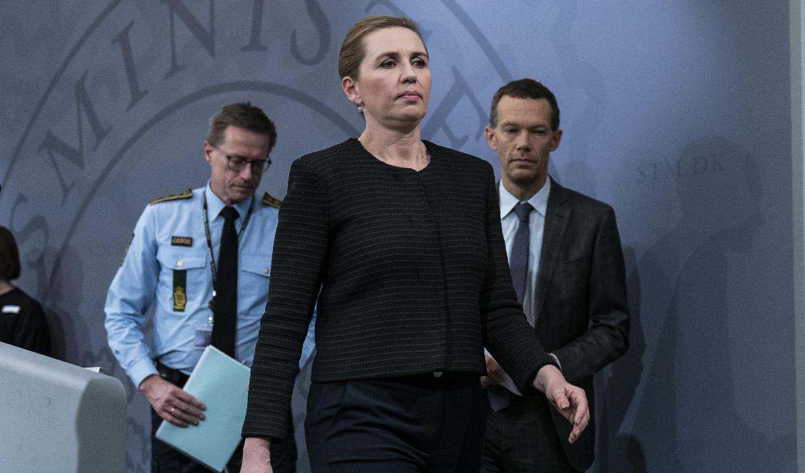 Danmarks statsminister Mette Frederiksen kommer med dramatiska besked. Foto: Martin Sylvest/Ritzau Scanpix/TT-arkivbild