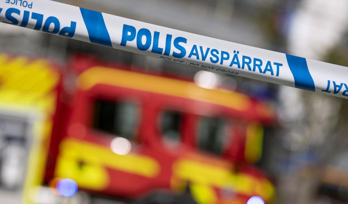 En brand utbröt på Weda Skog Arena i Leksand på torsdagsmorgonen. Foto: Johan Nilsson/TT-arkivbild