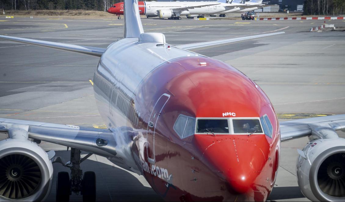 Blir planen kvar på marken för gott? Ännu finns inga besked om norska flygbolaget Norwegian. Foto: Heiko Junge/NTB Scanpix/AP-arkivbild