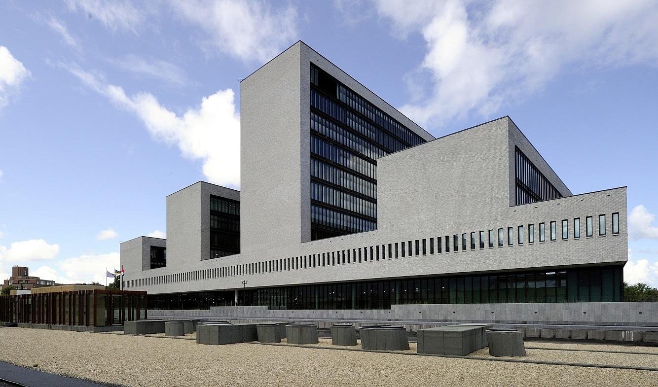 På bilden syns den europeiska brottsbekämpande myndigheten Europols högkvarter i Haag i Nederländerna. Foto: Lex Van Lieshout/ANP/AFP via Getty Images