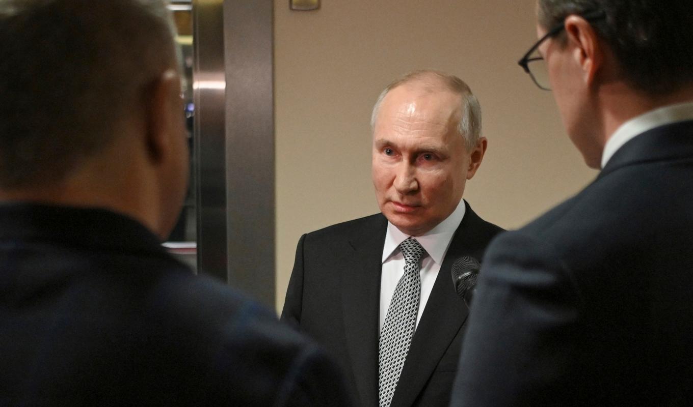 Rysslands president Vladmir Putin. Arkivbild. Foto: Alexander Kazakov/Sputnik, Kremlin Pool Photo via AP/TT