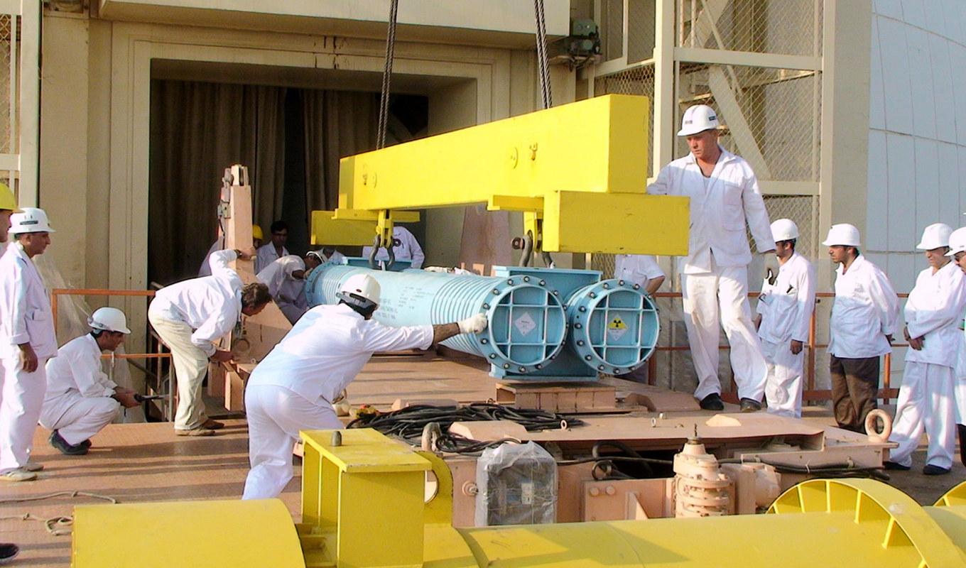 Det ryskbyggda kärnkraftverket Bushehr i Iran laddades med sina första bränslestavar i augusti 2010. Foto: IIPA (Iran International Photo Agency) via Getty Images