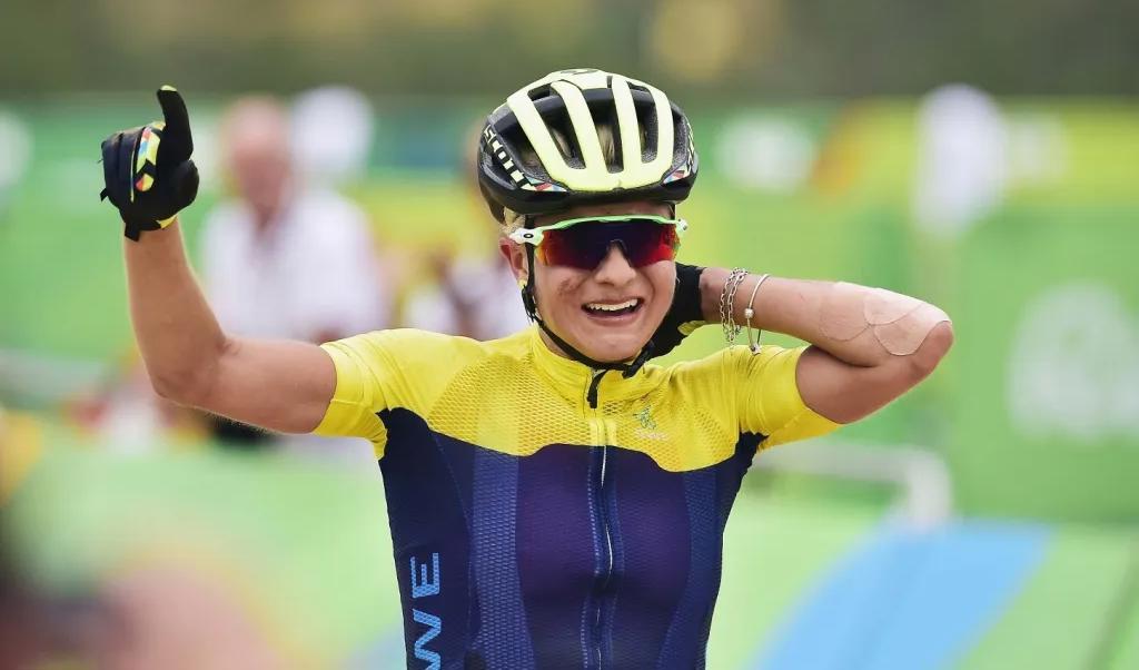 Jenny Rissveds utsågs nyligen till Årets cyklist 2022 och har skördat framgångar i flera cykelgrenar. Nästa utmaning blir årets Tour de France.Foto: Carl de Souza/AFP via Getty Images