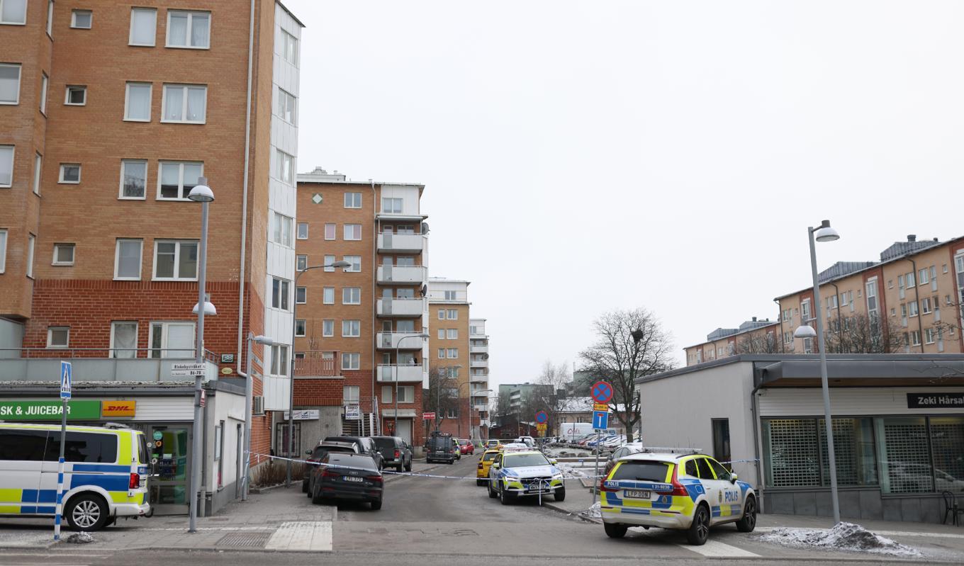 Rinkeby utanför Stockholm med runt 20 000 invånare, varav 92 procent har utländsk bakgrund, är ett av Sveriges 61 utsatta områden. Foto: Jonathan Nackstrand