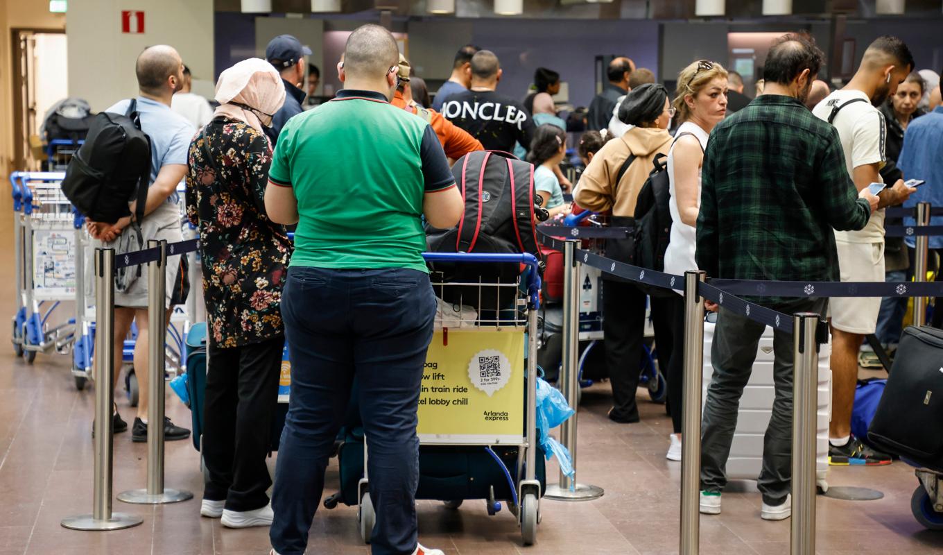 Flygresandet ökade rejält i juli, enligt trafikstatistik från Swedavia. Foto: Christine Olsson/TT