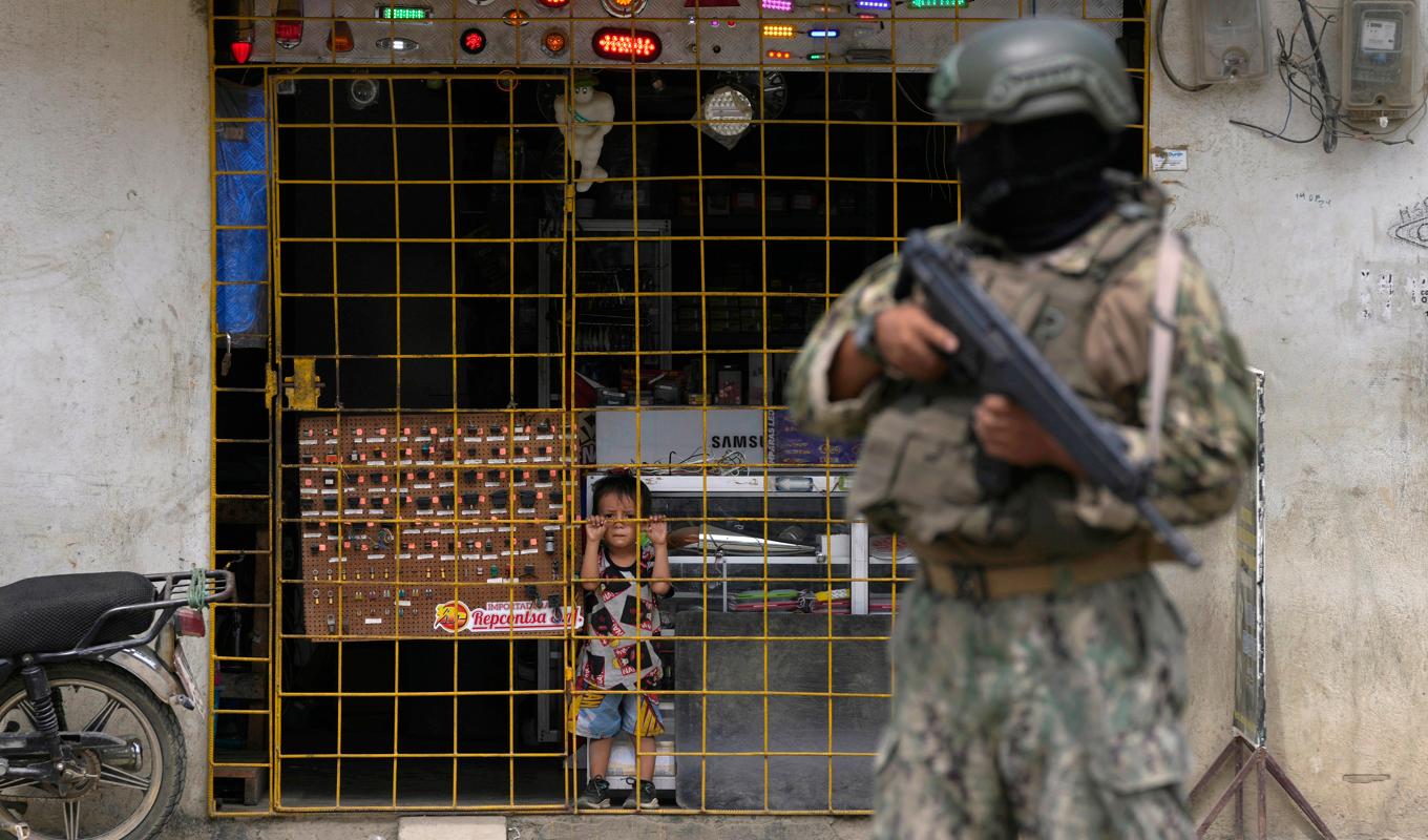 Undantagstillstånd råder i stora delar av Ecuador. Foto: Martin Mejia/AP/TT