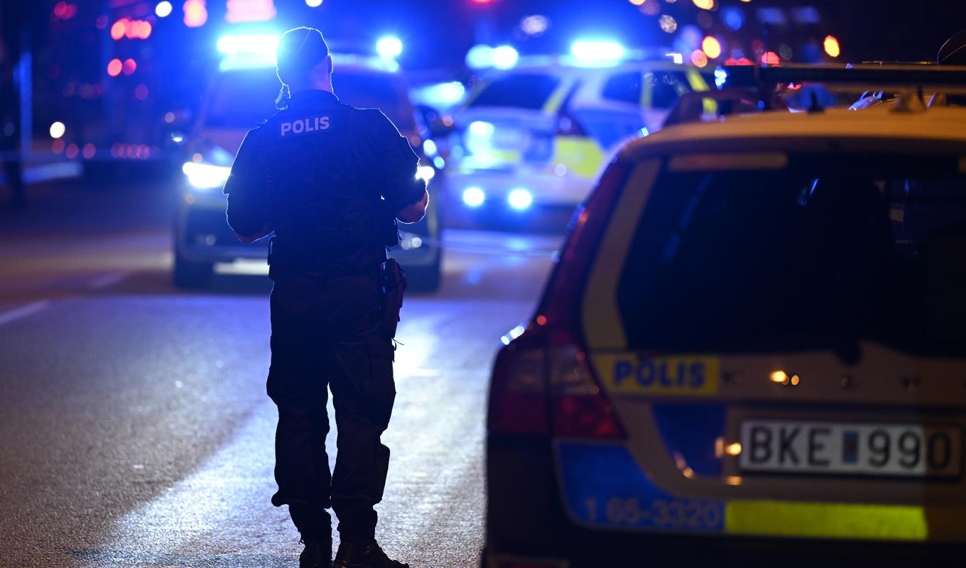 En man i 25-årsåldern har skadats vid en skottlossning i Malmö. Foto: Johan Nilsson/TT