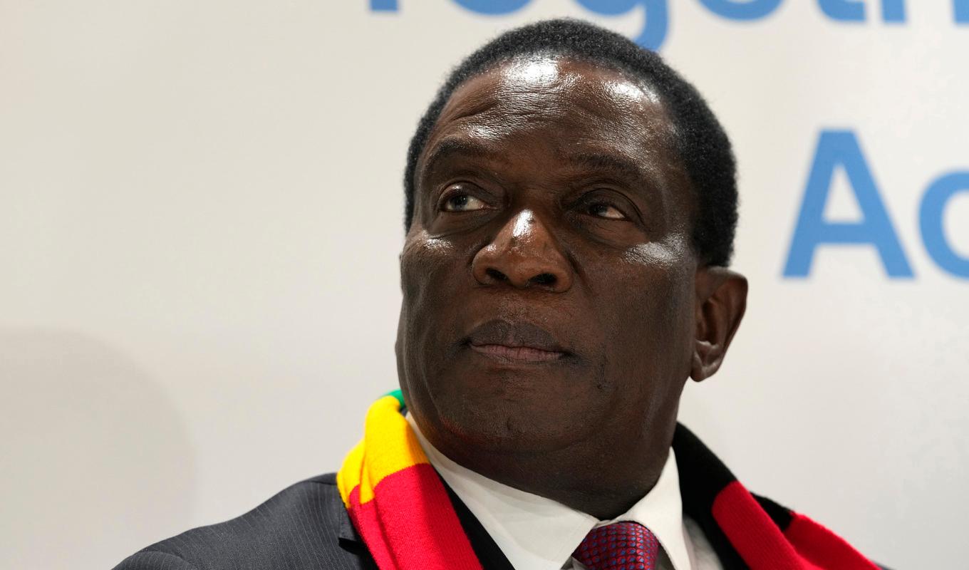 Zimbabwes president Emmerson Mnangagwa. Arkivbild. Foto: Peter Dejong/AP/TT