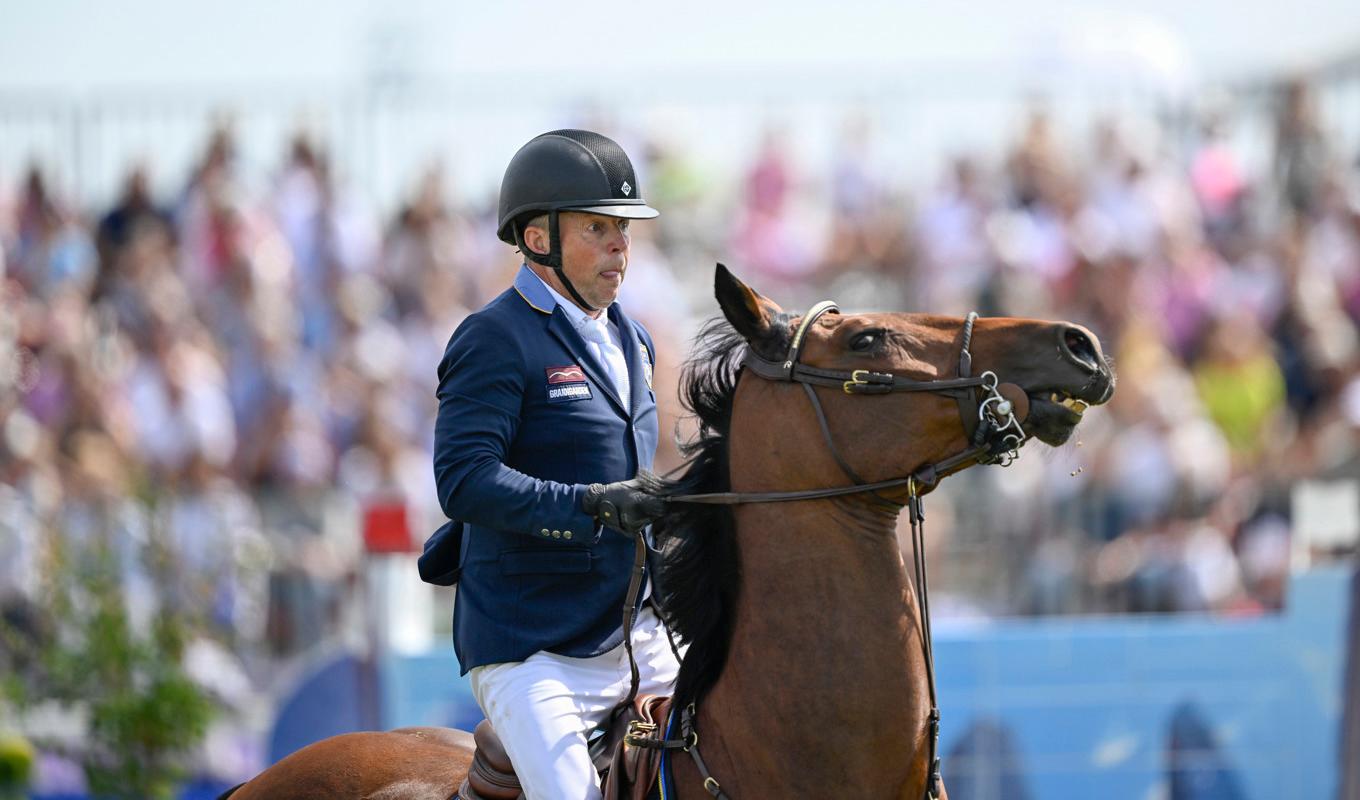 Jens Fredricson på Markan Cosmopolit i den individuella finalen under EM i Milano. Foto: Pontus Lundahl/TT