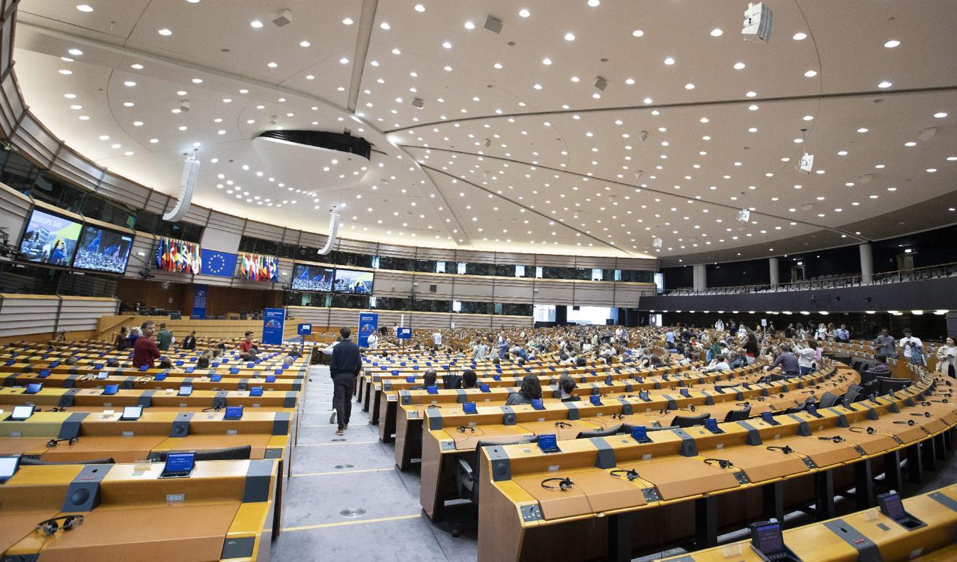 Jessica Polfjärd och den konservativa EPP gruppen i Bryssel gjorde vad de kunde för att stoppa EU-lagstiftningen kring bevarande av skog och vatten. Foto: Nicolas Maeterlinck/Belga/AFP via Getty