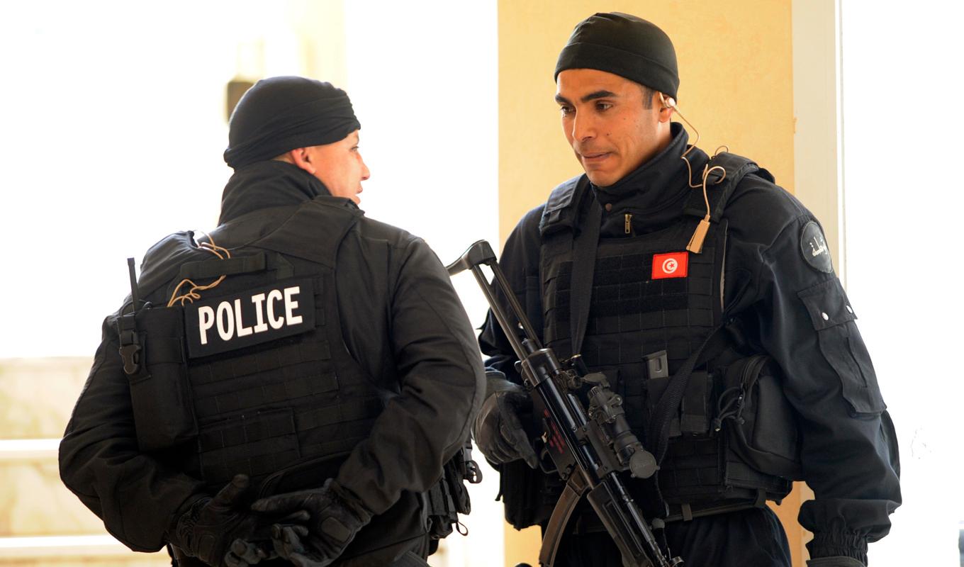 Tunisisk polis har gripit flera personer med svenskt medborgarskap. Arkivbild. Foto: Fethi Belaid/AFP via Getty Images