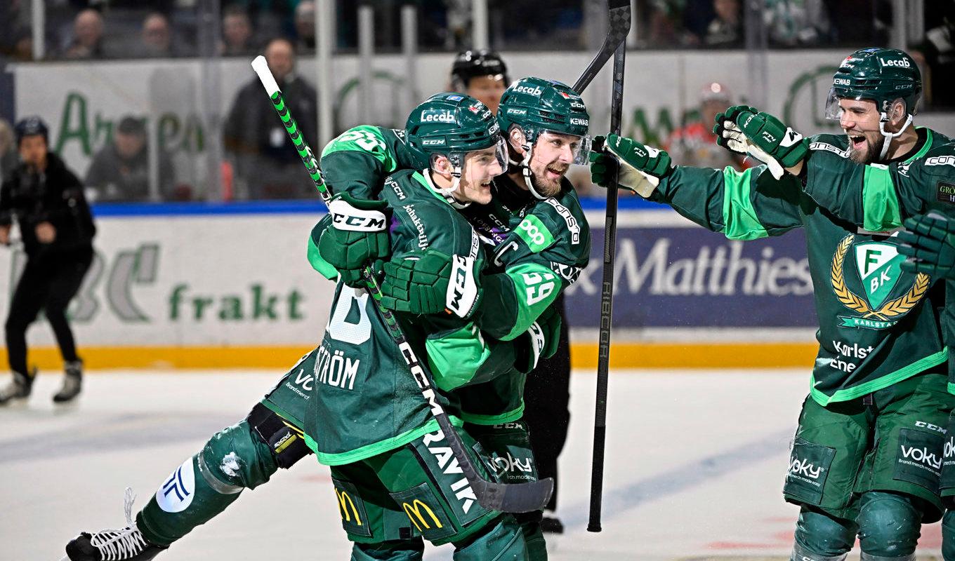 Färjestad vann toppmötet mot Örebro med 2–1. Arkivbild. Foto: Tommy Pedersen/TT