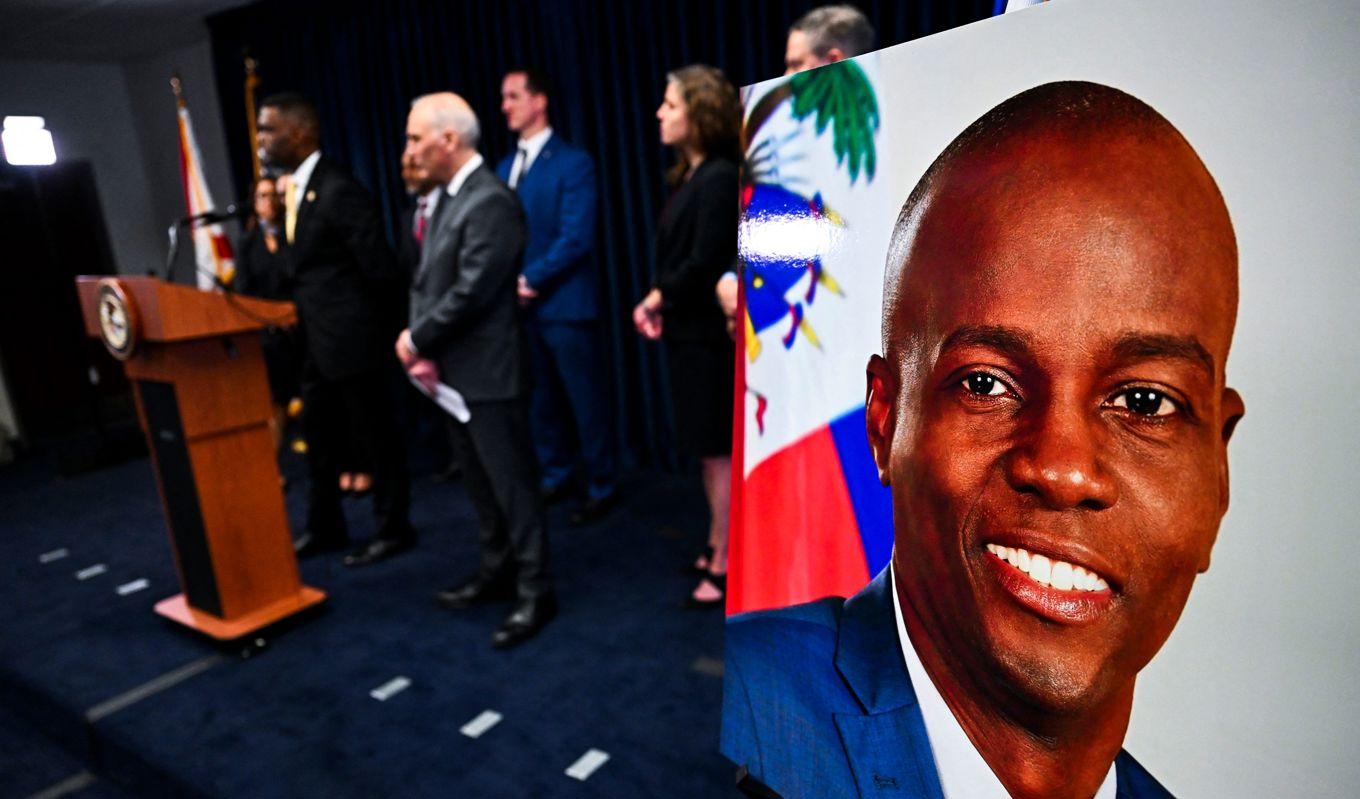 Amerikanska åklagarmyndigheten i södra Florida håller en presskonferens den 14 februari 2023 för att presentera nya åtal i mordet på den haitiske presidenten Jovenel Moïse. Foto: Chandan Khanna/AFP via Getty Images