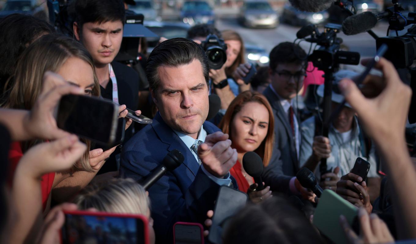 Matt Gaetz var en av de drivande bakom att få talmannen avsatt. Foto: Win McNamee/Getty Images