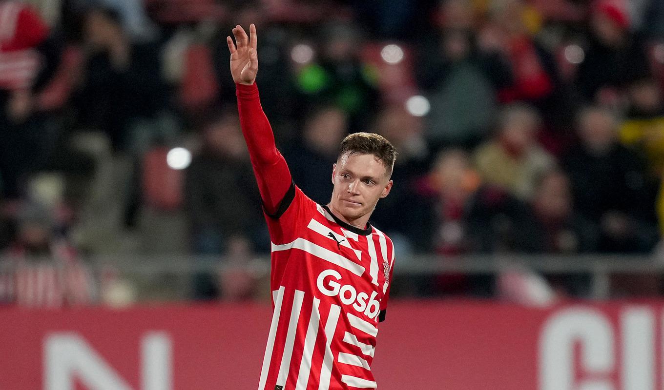 Högeryttern Viktor Tsygankov kom till Girona i januari från Dynamo Kiev och har hunnit göra sig oumbärlig. Foto: Alex Caparros/Getty Images