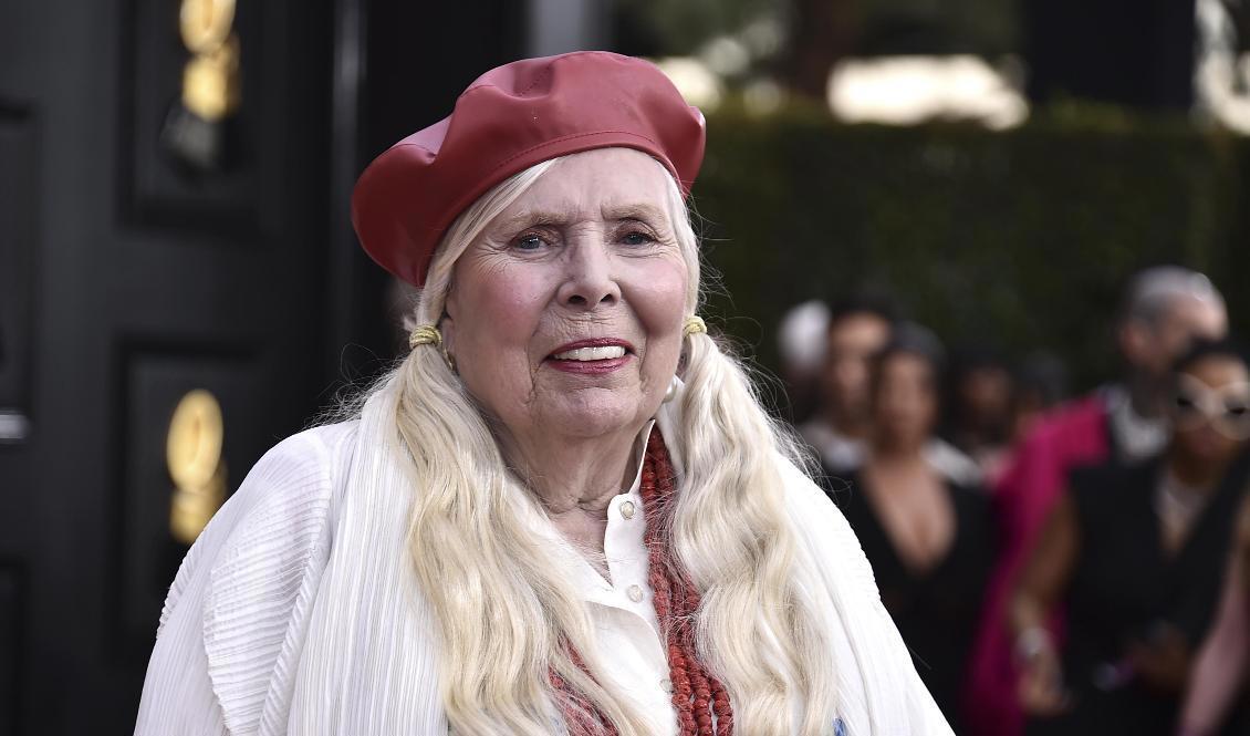 Joni Mitchell inför sin konsert den 10 juni 2022. Arkivbild. Foto: Jordan Strauss/AP/TT