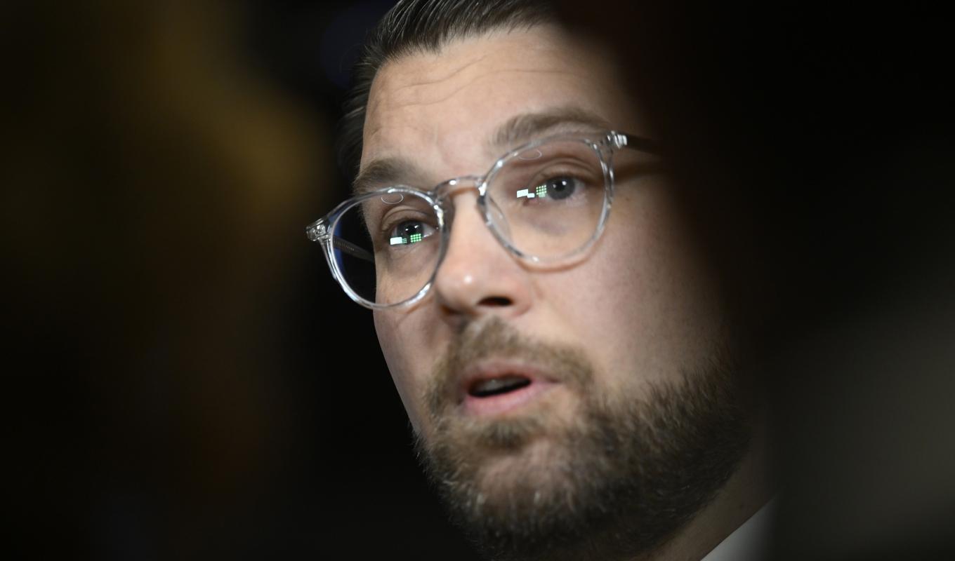 Partiledaren Jimmie Åkesson (SD). Arkivbild. Foto: Fredrik Sandberg/TT