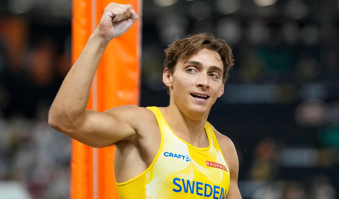 Armand Duplantis kan utses till världens bästa manliga friidrottare. Arkivbild. Foto: Ashley Landis/AP/TT