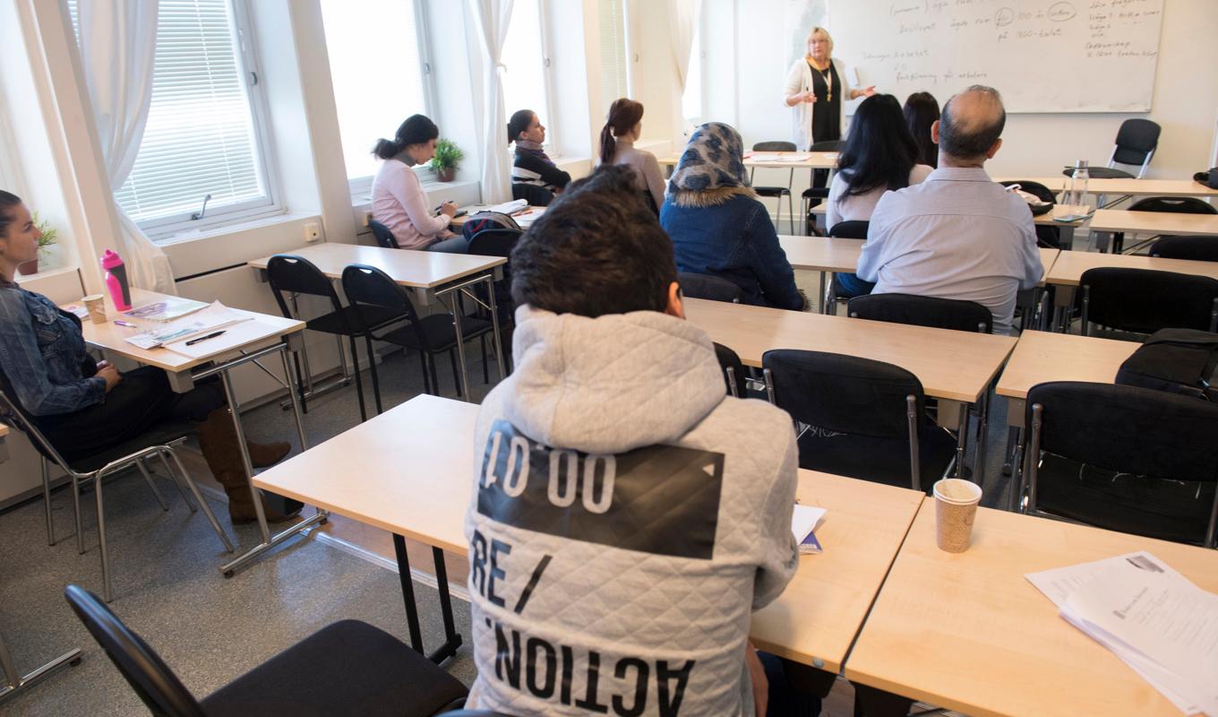 Regeringen vill se bättre kunskaper om det svenska samhället och svenska värderingar bland invandrare. Arkivbild. Foto: Fredrik Sandberg/TT