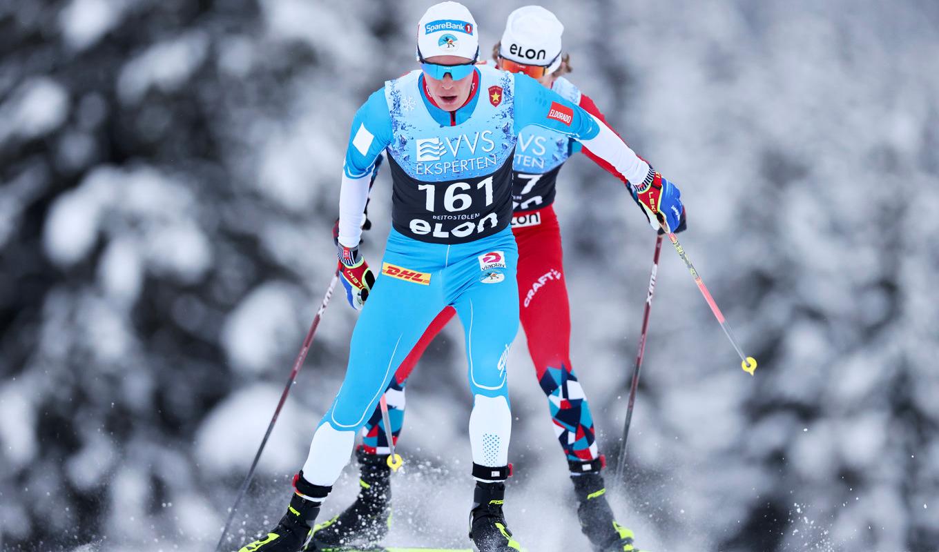 Martin Løwstrøm Nyenget vann loppet. Arkivbild. Foto: Geir Olsen/NTB/TT