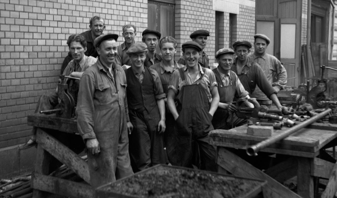 1910 var produktionen av tändsticksaskar i Jönköping i genomsnitt 1,8 miljoner per dag. Huvudfabriken lades ner 1940. Foto: Gustav Andersson/Jönköping läns museum