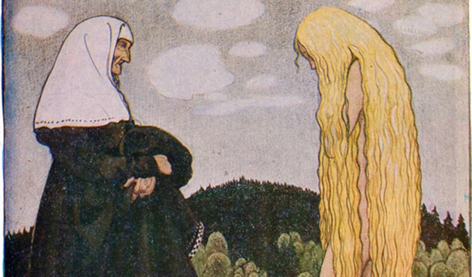 John Bauer återkom till motivet den nakna (unga feminina) människan i naturen. Det visar på sagans strävan mot ursprunget. Foto: John Bauer