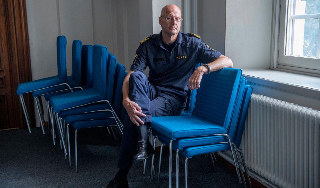 Polisen misstänks för brott mot arbetsmiljölagen för sin hantering av tidigare polismästaren Mats Löfving som hittades död efter en pressträff som pekade ut honom som jävig. Arkivbild. Foto: Sofia Ekström/SvD/TT