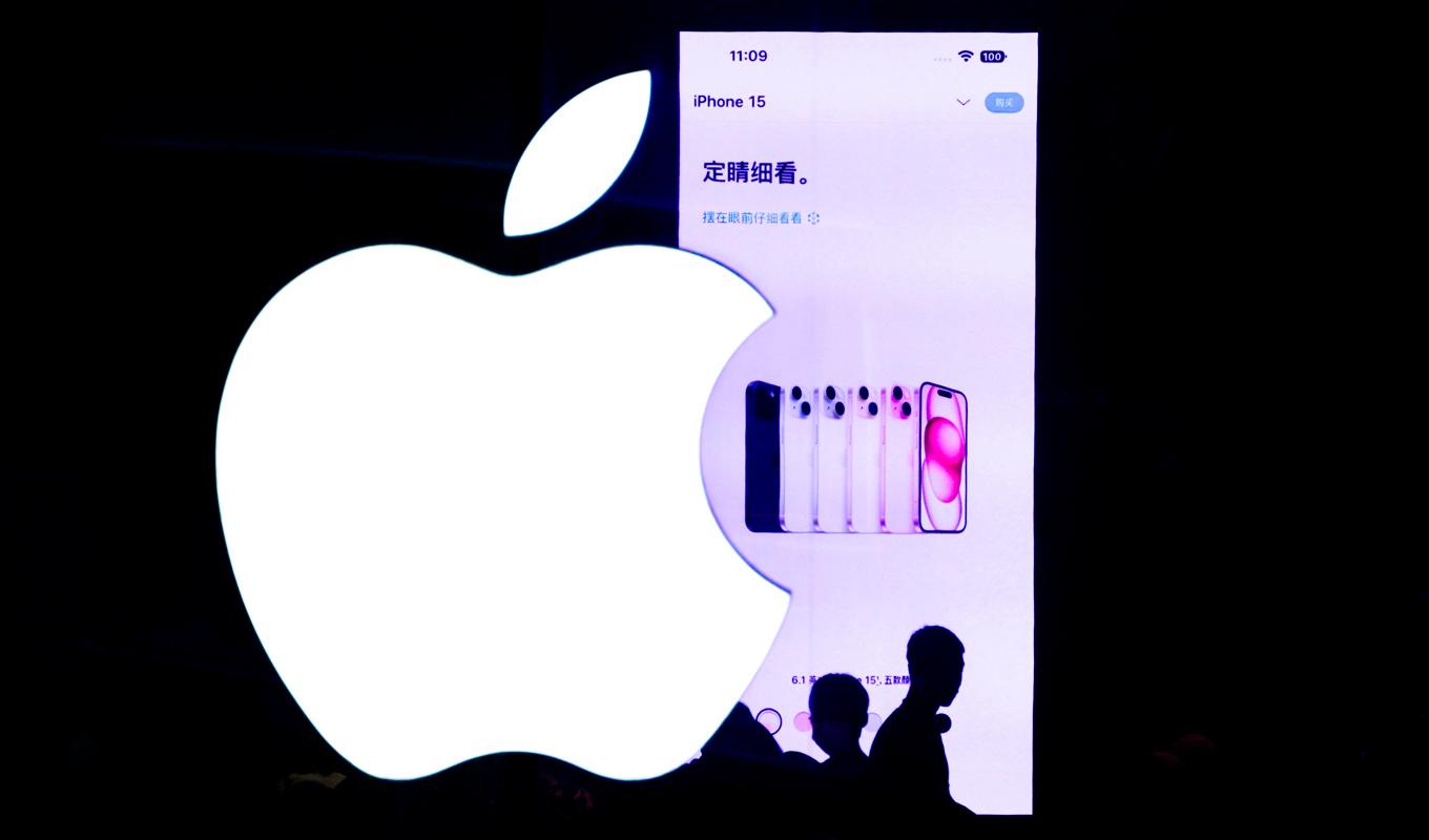 En Apple-butik i Peking. Arkivbild. Foto: Andy Wong/AP/TT