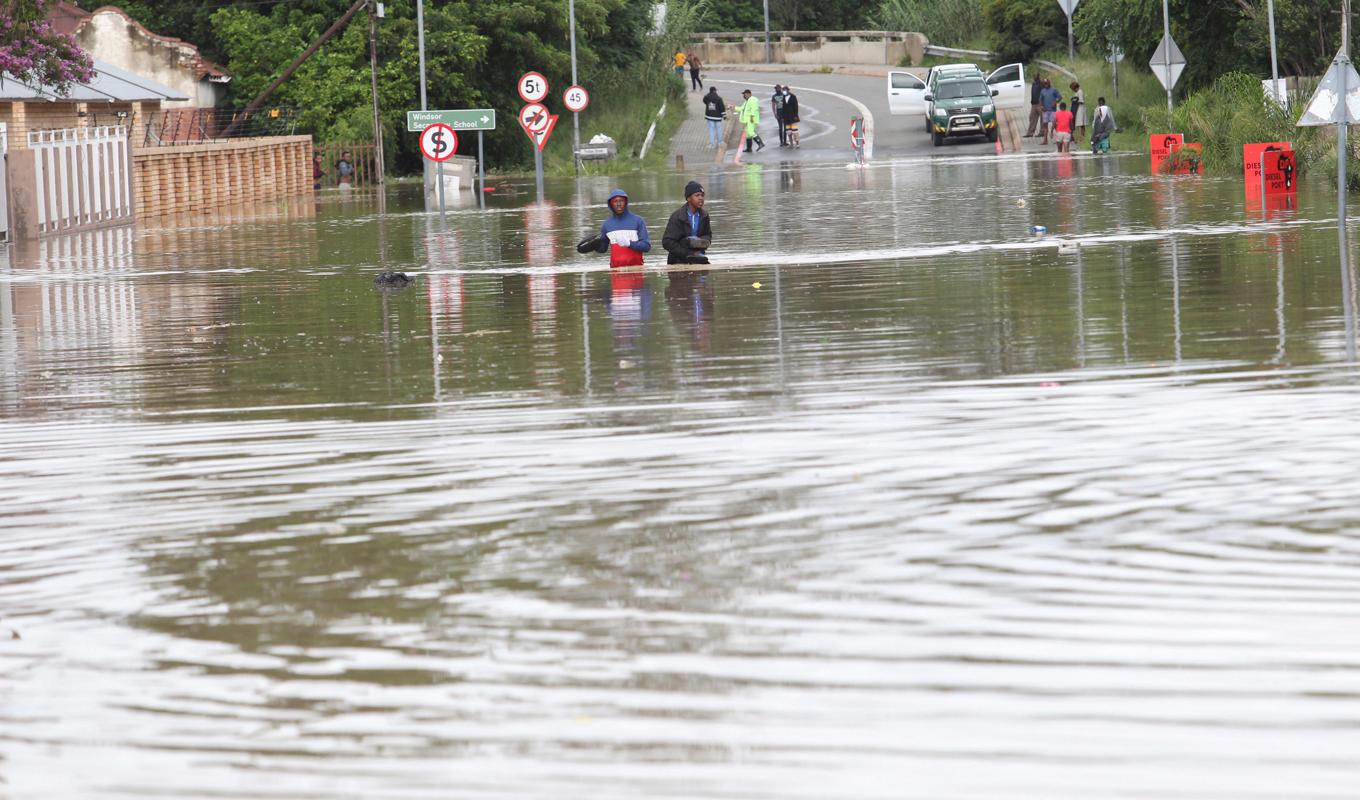 Provinsen KwaZulu-Nata i Sydafrika har drabbats av flera översvämningar de senaste åren. Den här bilden är tagen i januari 2022. Foto: AP/TT