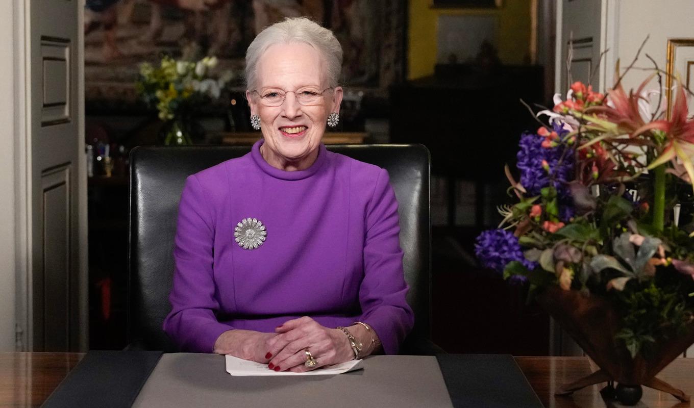 Danmarks drottning Margrethe släppte en nyhetsbomb när hon på nyårsaftons kväll höll sitt traditionella tal. Arkivbild. Foto: Keld Navntoft/Ritzau/Scanpix/TT